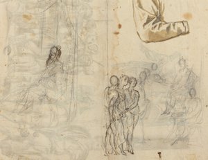 Másolat egy történelmi festmény után Paolo Veronese köréből [recto], 16. század. alkotó: Unbekannt