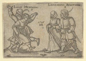 Július és augusztus másolata a Parasztünnep vagy a Tizenkét hónapból, 1547 után. alkotó: Unbekannt