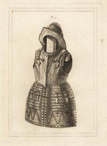 Korcelet vagy öltöny fényes arquebus páncélból és morion fejfedőből a Tower of Londonból alkotó: Unbekannt
