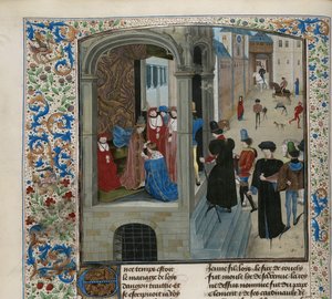 VI. Károly francia koronázása, kb. 1470-1475. alkotó: Unbekannt
