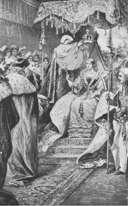 Viktória királynő koronázása, 1838. június 28., 1901. alkotó: Unbekannt