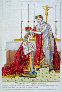 Josephine császárné koronázása, 1804. december 2., 19. század alkotó: Unbekannt