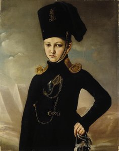 Az 1. lovas kozák ezred kozákja, M. A. Dmitrijev-Mamonov gróf, XIX. század első negyede alkotó: Unbekannt
