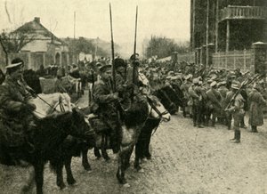 Kozák katonák, első világháború, 1914, c1920. alkotó: Unbekannt