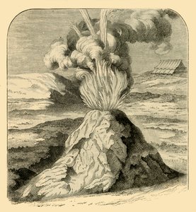 Cotopaxi kitörésben 1743-ban, 1881-ben. alkotó: Unbekannt