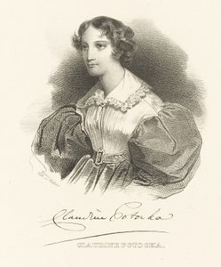 Klaudyna Claudine Potocka grófnő, született Dzialynska 1801-1836, c. 1830. alkotó: Unbekannt