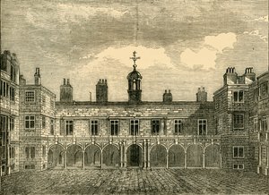 Old Somerset House udvara, északról, 1881. alkotó: Unbekannt
