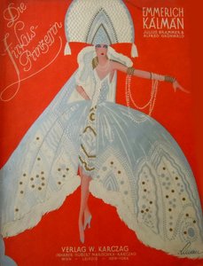 Borító Emmerich Kálmán A cirkuszi hercegnő eredeti zongorapartitúrájához, 1926. alkotó: Unbekannt