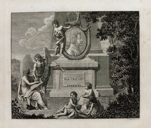 Borító W.A. Mozart Così fan tutte című operája énekpartitúrájának első kiadásához, 1794. alkotó: Unbekannt