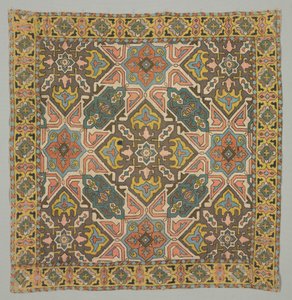 Borító geometrikus mintával, 1800-as évek. alkotó: Unbekannt