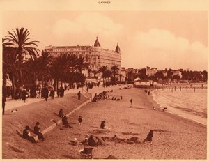 Croisette Promenade - Beach and Casino, Cannes, 1930. alkotó: Unbekannt