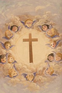 Kereszt és angyalok Montmin Franciaország alkotó: Unbekannt