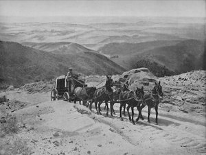 Átkelés a San Marcos-hágón, Kaliforniában, 1897. alkotó: Unbekannt