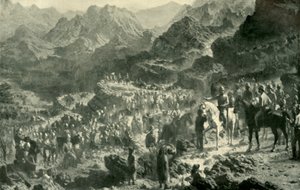 Átkelés a Jamburak Kotalon, 1901. alkotó: Unbekannt