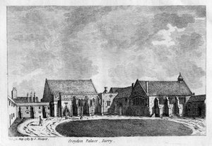 Croydon Palace, Surrey, 1785 alkotó: Unbekannt