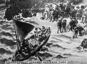 A kubai Libertadorek Jamaicába indulnak, 1987, 1920-as évek alkotó: Unbekannt