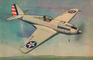 Curtis X.P.40 Fighter Monoplane, c1944. alkotó: Unbekannt