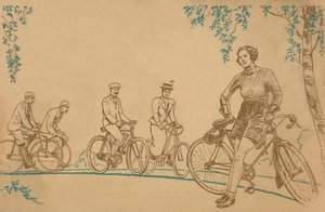 Kerékpározás 1839-1939 előlap, 1939 alkotó: Unbekannt