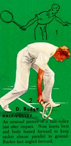 D. Budge – Félröplabda, c1935. alkotó: Unbekannt