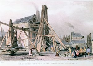 Dalcoath rézbánya, Camborne, Cornwall, 1830 alkotó: Unbekannt