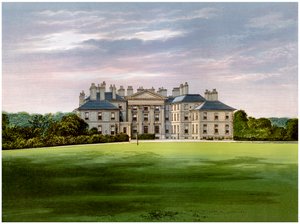 Dalkeith palota, Edinburgh, Skócia, Buccleuch herceg otthona, 1880 alkotó: Unbekannt