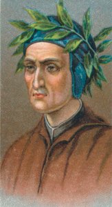 Dante Alighieri 1265-1321, olasz firenzei költő, 1924 alkotó: Unbekannt