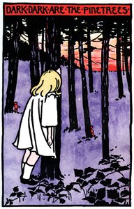 Sötét, sötétek a fenyőfák, 1901 alkotó: Unbekannt