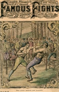Süket Burke legyőzi Tom OConnellt, 1837, 19. század végén vagy 20. század elején alkotó: Unbekannt