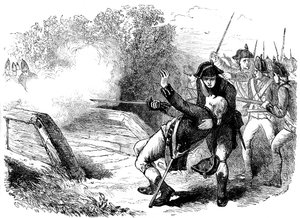 Isaac Davis halála, 1775 c1880 alkotó: Unbekannt