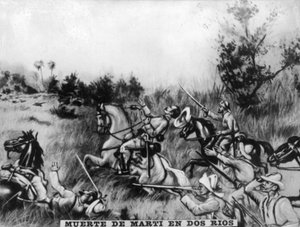 Marti halála a kétfolyói csatában, 1895, 1920-as évek alkotó: Unbekannt