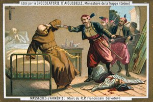 Salvatore tisztelendő atya, ferences szerzetes halála, 1895 alkotó: Unbekannt