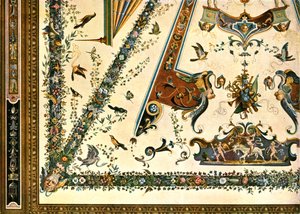 Dekoráció az Uffizi Képtárban, Firenze, Olaszország, 1928. alkotó: Unbekannt