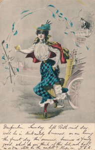 Dekoratív női golfozó 1, c1904 alkotó: Unbekannt