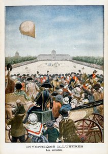 Egy léggömb indulása Párizsból 1783. június 27-én, 1901 alkotó: Unbekannt