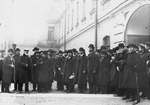 Az első Duma képviselői még a börtön előtt, 1906-ban aláírták a viborg fellebbezést alkotó: Unbekannt