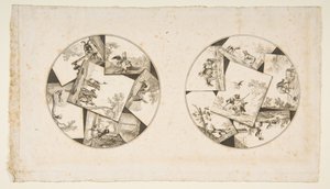 A tányértervek Audrys Illusztrációitól La Fontaine Fables-ig, 1755 után. alkotó: Unbekannt