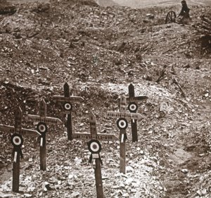 Megsemmisült akkumulátor, Fort Vaux, Észak-Franciaország, c1914-c1918 alkotó: Unbekannt
