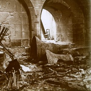 Lerombolt templom, Marne, Észak-Franciaország, 1914 alkotó: Unbekannt