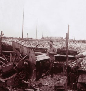 Destruction, Carency, Észak-Franciaország, c1914-c1918. alkotó: Unbekannt