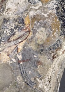 Részlet egy paleokeresztény freskóról az apszisban (freskó) (lásd: 138684-85) alkotó: Unbekannt
