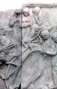 Részlet a pergamoni oltár nagy frízéből, ie 180-159 alkotó: Unbekannt