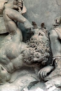 Részlet a pergamoni oltár nagy frízéből, ie 180-159 alkotó: Unbekannt