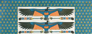 Mennyezetfestmény részlete Bekenranef sírjában az egyiptomi Szakkarában, 1928. alkotó: Unbekannt