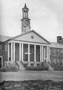 Részlet a bejárati homlokzatról, Bird School Elementary and Junior High, Walpole, Massachusetts, 1922 alkotó: Unbekannt