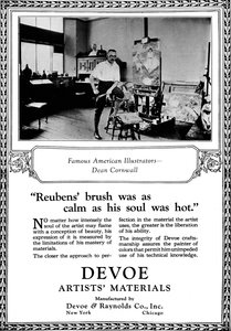 Devoe Artists anyagok: Híres amerikai illusztrátorok – Dean Cornwell, c1923, 1923 alkotó: Unbekannt