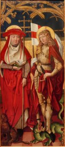 Szent Jeromos és Szent György alkotó: Unbekannt