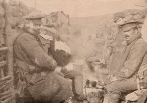 Vacsora a lövészárokban, c1915 1928 alkotó: Unbekannt