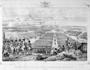 A Becsületlégió keresztjeinek kiosztása a boulogne-i táborban, 1804. augusztus 16., 1841. alkotó: Unbekannt