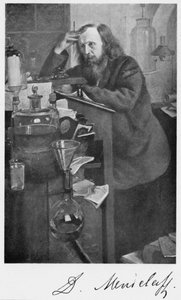 Dmitrij Ivanovics Mengyelejev 1834-1907, orosz kémikus, 1900-as évek alkotó: Unbekannt