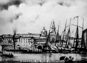 San Francisco dokkjai, 19. század, 1920-as évek alkotó: Unbekannt